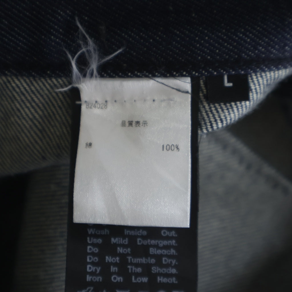 BEAMS(ビームス) Seventh Denim 440 Bermuda Jeans B24028 セブンス バミューダ リジット ワイドデニムパンツ ジーンズ インディゴ
