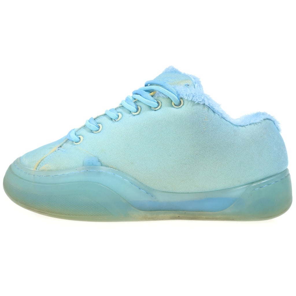 ERL(イーアールエル) FOAM VAMP SNEAKERS 厚底ファーローカットスニーカー ブルー