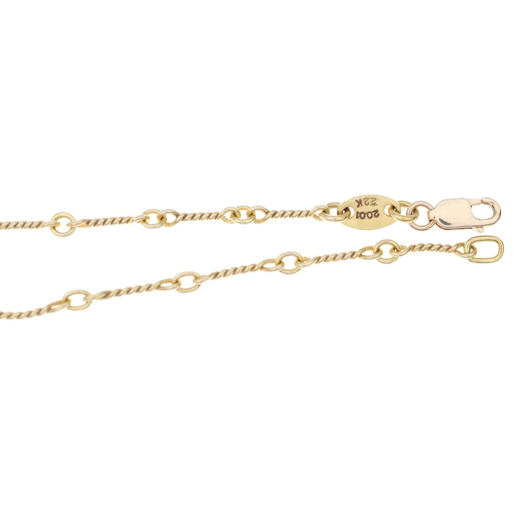 CHROME HEARTS(クロムハーツ) 22K NECKCHAIN T18 ツイストチェーン 