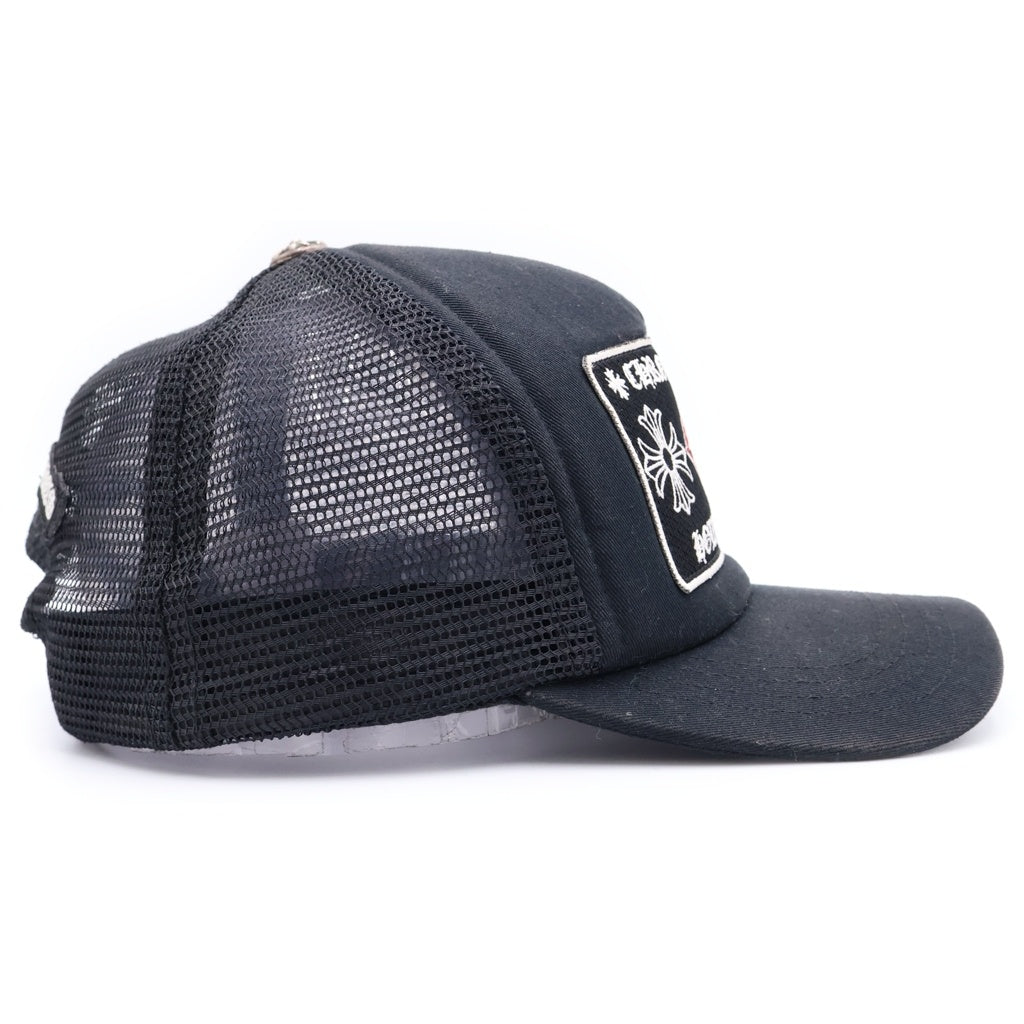 CHROME HEARTS(クロムハーツ) ×MATTY BOY CHOMPER TRUCKER CAP マッティボーイ チョンパー ロゴ刺繍 メッシュ トラッカーキャップ 帽子 ブラック