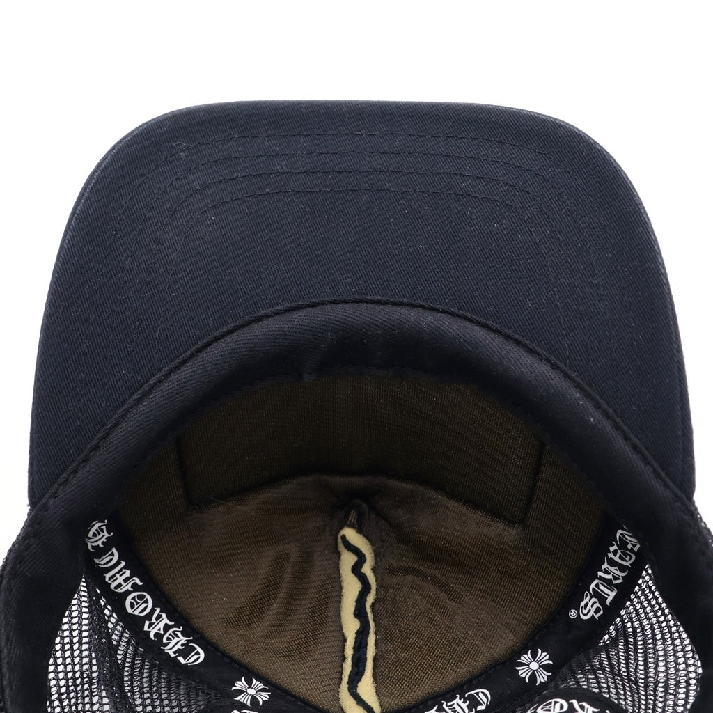 CHROME HEARTS(クロムハーツ) ×MATTY BOY CHOMPER TRUCKER CAP マッティボーイ チョンパー ロゴ刺繍 メッシュ トラッカーキャップ 帽子 ブラック