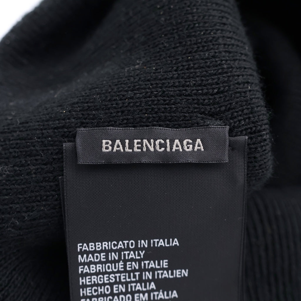 BALENCIAGA(バレンシアガ) 22AW Sports Icon Beanie スポーツアイコンビーニー ニット帽 ブラック 723343 443B1