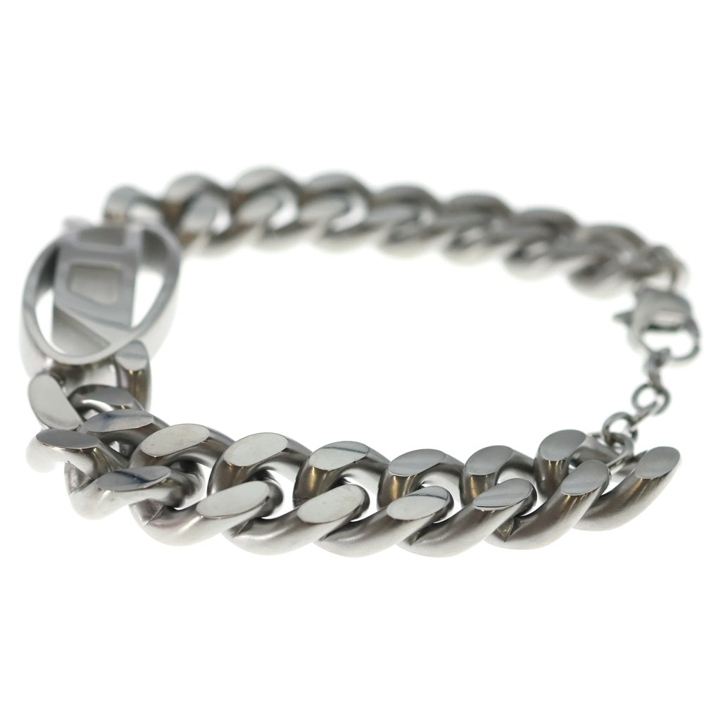 DIESEL(ディーゼル) ブランドロゴ チェーンリンクブレスレット シルバー Dx1432
