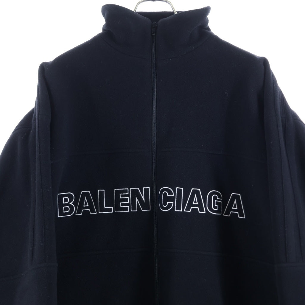 BALENCIAGA(バレンシアガ) 18AW FLEECE TRACK SUIT JACKET ロゴフリーストラックジャケット ブラック 534315 TBU14