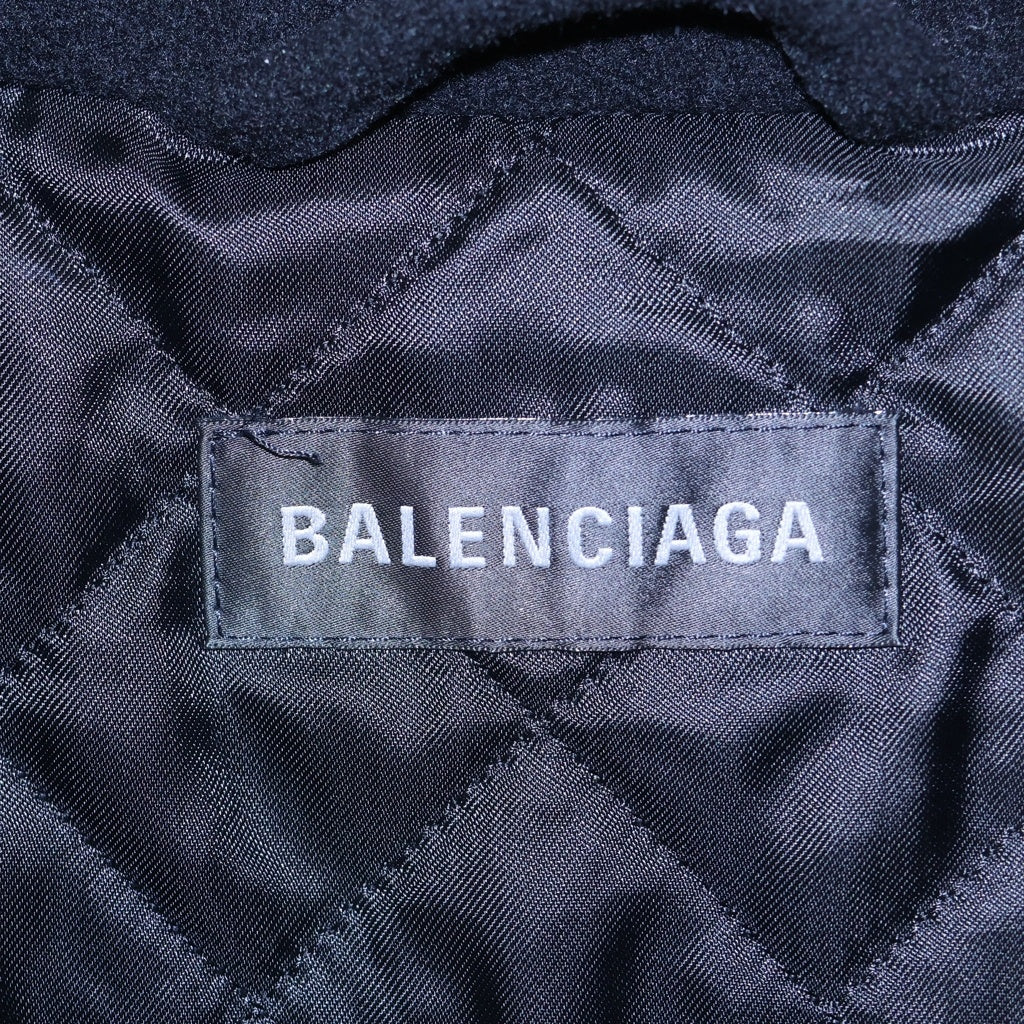 BALENCIAGA(バレンシアガ) 18AW FLEECE TRACK SUIT JACKET ロゴフリーストラックジャケット ブラック 534315 TBU14