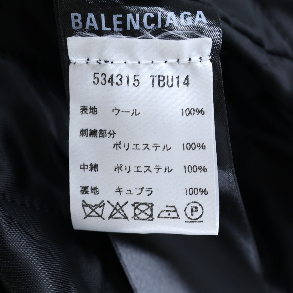 BALENCIAGA(バレンシアガ) 18AW FLEECE TRACK SUIT JACKET ロゴフリーストラックジャケット ブラック 534315 TBU14