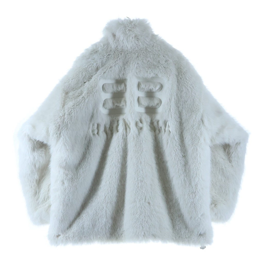 BALENCIAGA(バレンシアガ) Extended BB ジップアップ ファージャケット