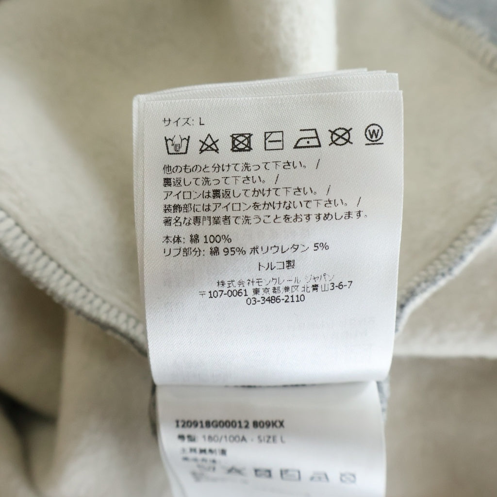 MONCLER(モンクレール) 23AW FELPA LOGATA フリースミラーロゴ