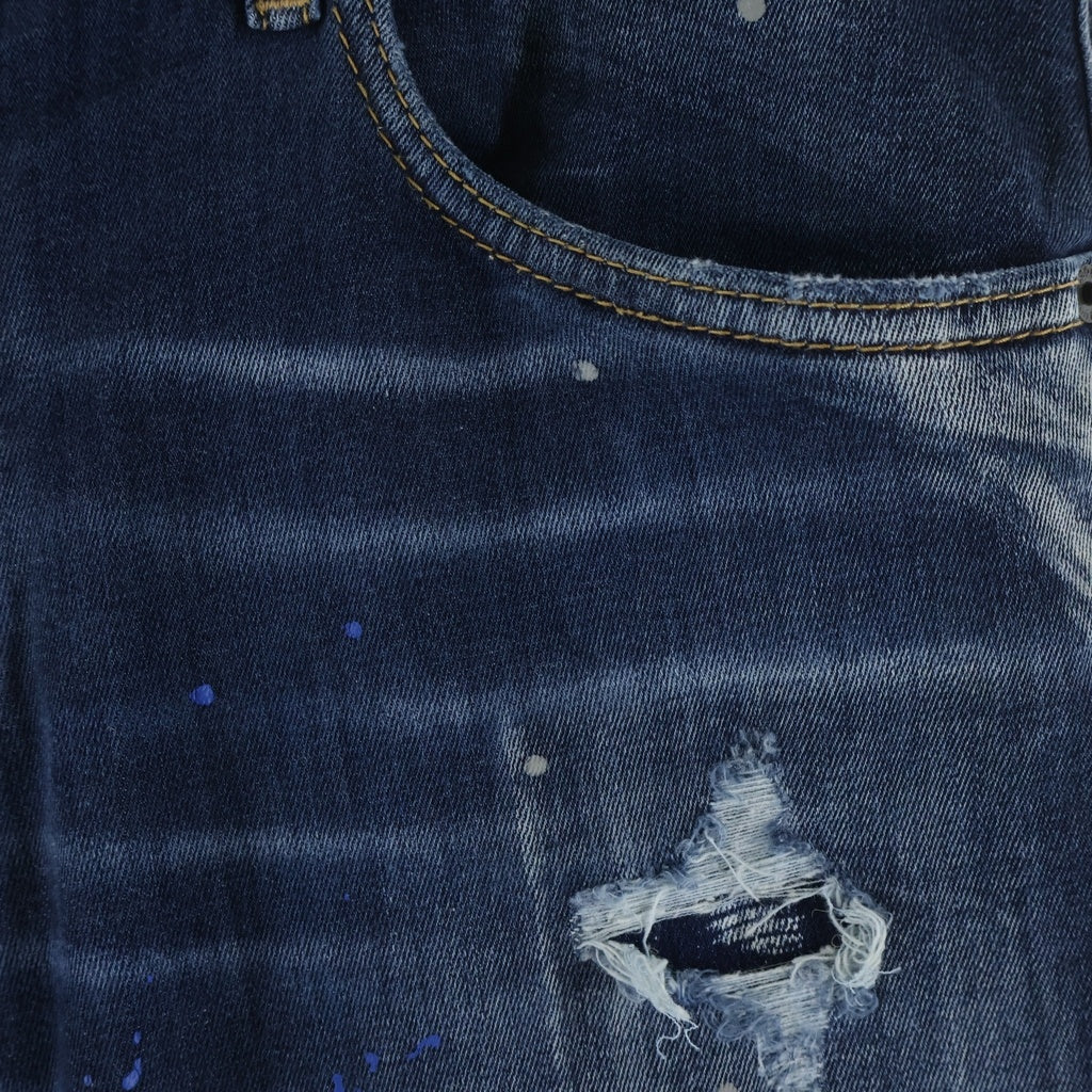 DSQUARED2(ディースクエアード) 20AW SKATER JEAN S71LB0838 スケータージーンズ ダメージ加工デニム インディゴ S71LB0838