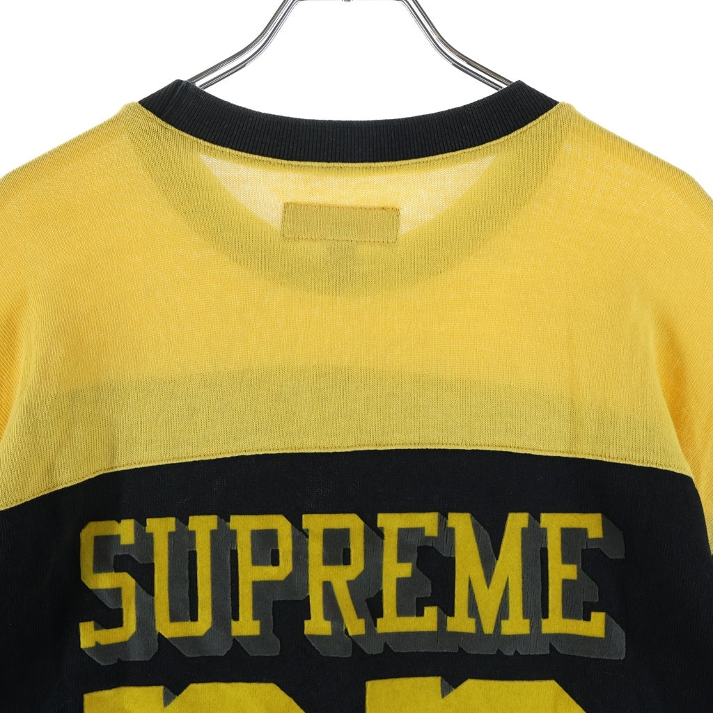 SUPREME(シュプリーム) 23AW BUMBLEBEE FOOTBALL TOP 長袖クルーネックスウェット ブラック/イエロー