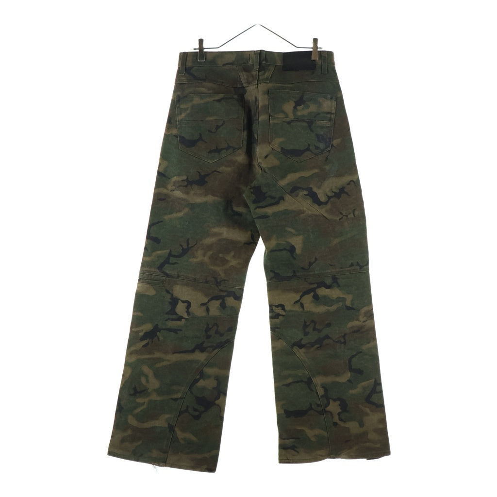 BREATH(ブレス) 25AWCOATING BIKER CAMO PANTデニムパンツ カーキ BR25AW P1006