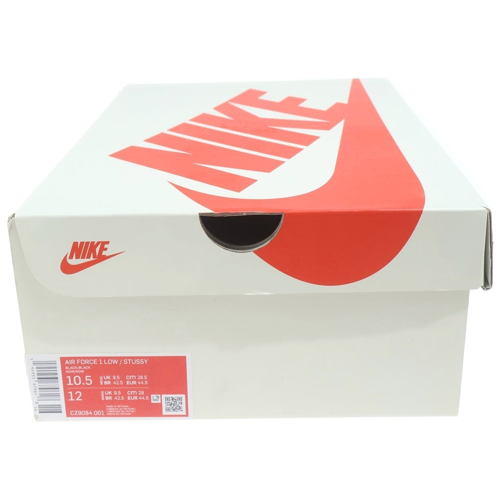 NIKE(ナイキ) ×STUSSY AIR FORCE 1 LOW CZ9084-001 ステューシー エアフォース1 ローカットスニーカー ブラック US10.5/28.5cm