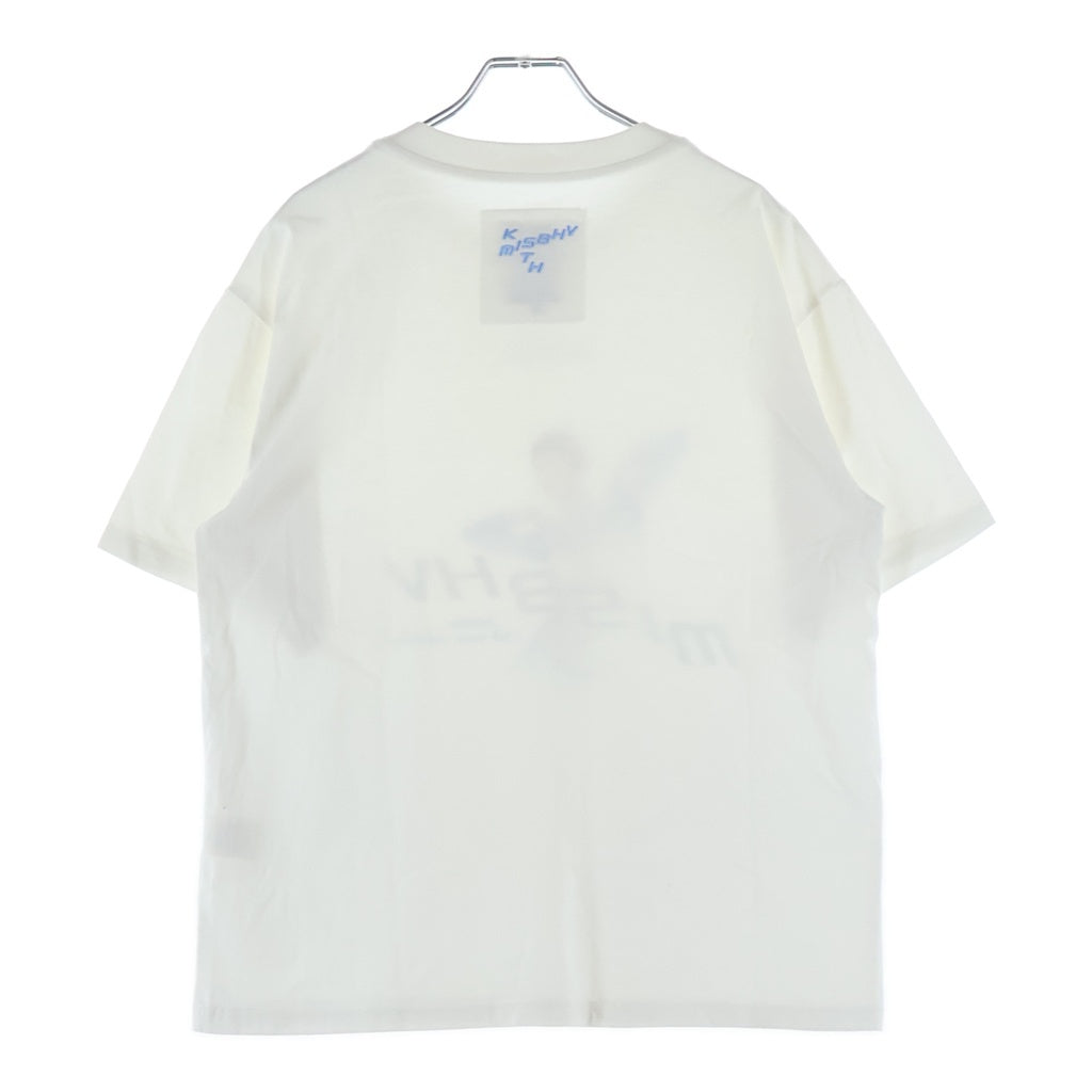 KITH(キス) ×MISBHV ミスビヘイブ フロントラインストーンロゴ クルーネック半袖Tシャツカットソー ホワイト