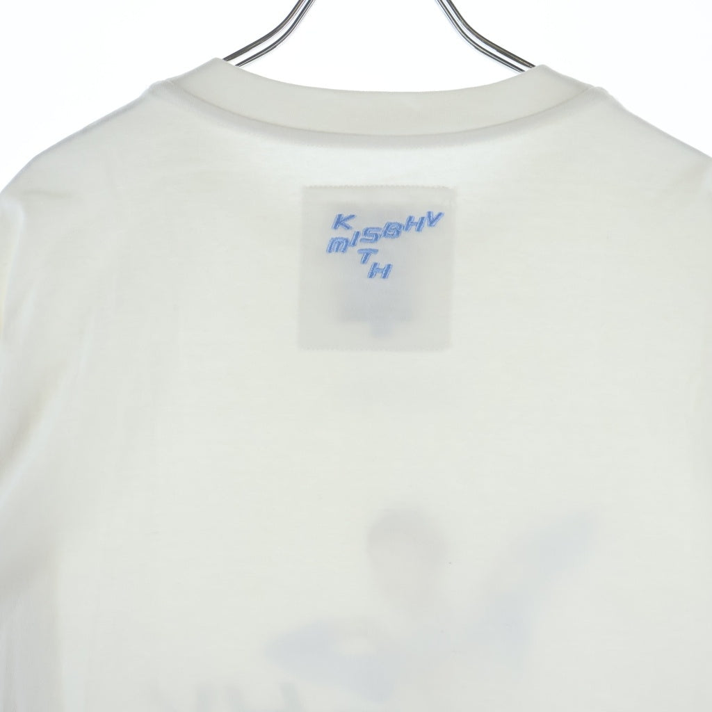 KITH(キス) ×MISBHV ミスビヘイブ フロントラインストーンロゴ クルーネック半袖Tシャツカットソー ホワイト