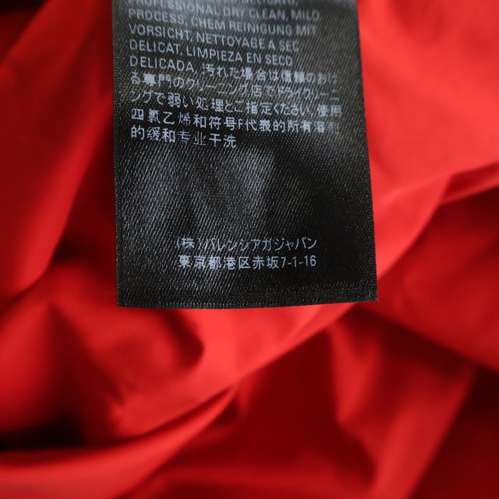 BALENCIAGA(バレンシアガ) 19AW フロントBBロゴ刺繍 ジップアップナイロントラックジャケット ブラック/レッド 602278