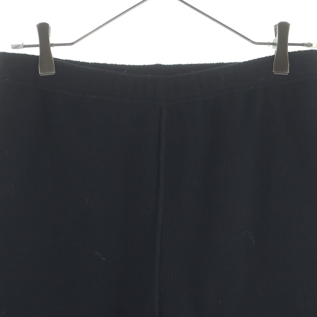MM6 Maison Margiela(エムエムシックスメゾンマルジェラ) 25AW フロントロゴ刺繍コットントラックロングパンツ ブラック SH0KA0050