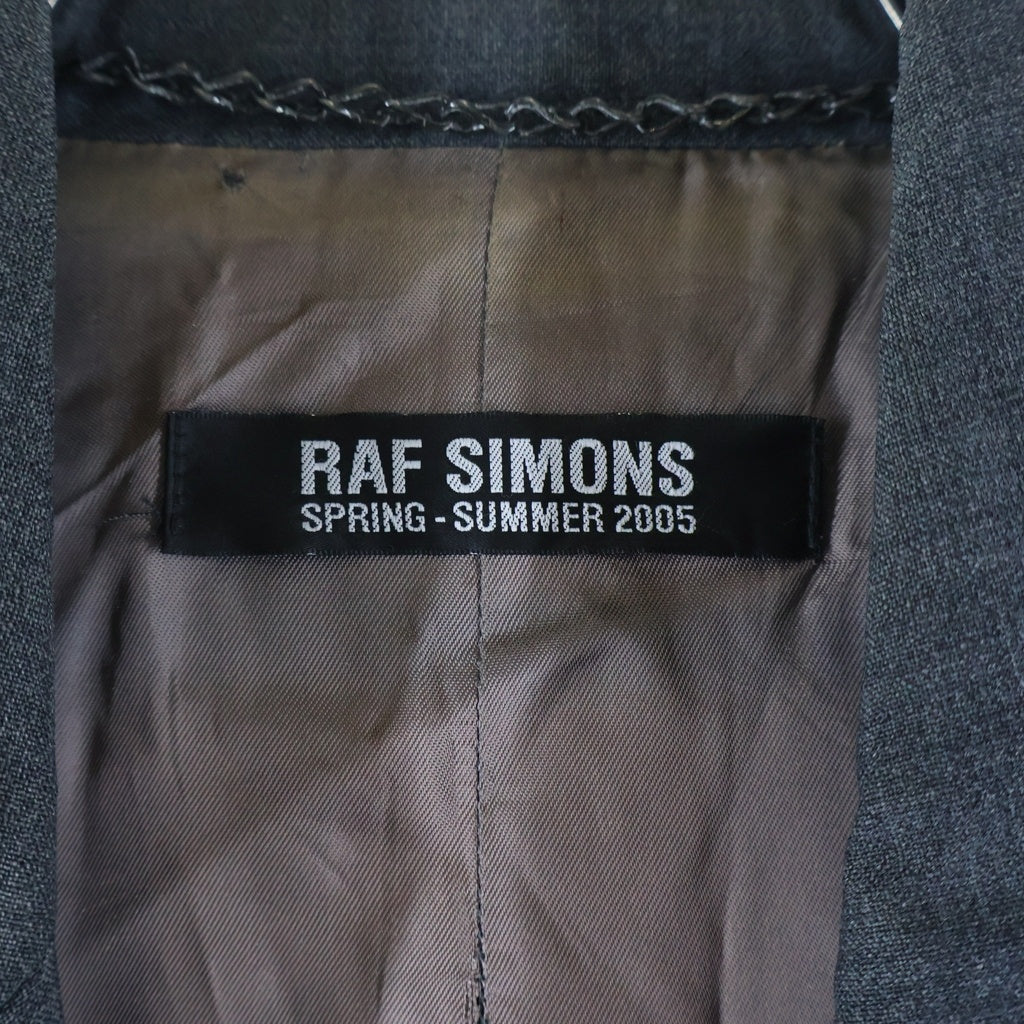 RAF SIMONS ラフシモンズ 05SS History Of The World期 Poltergeist期 アーカイブ テーラードジャケット グレー RAF SIMONS(ラフシモンズ) 05SS History Of The World期 Poltergeist期