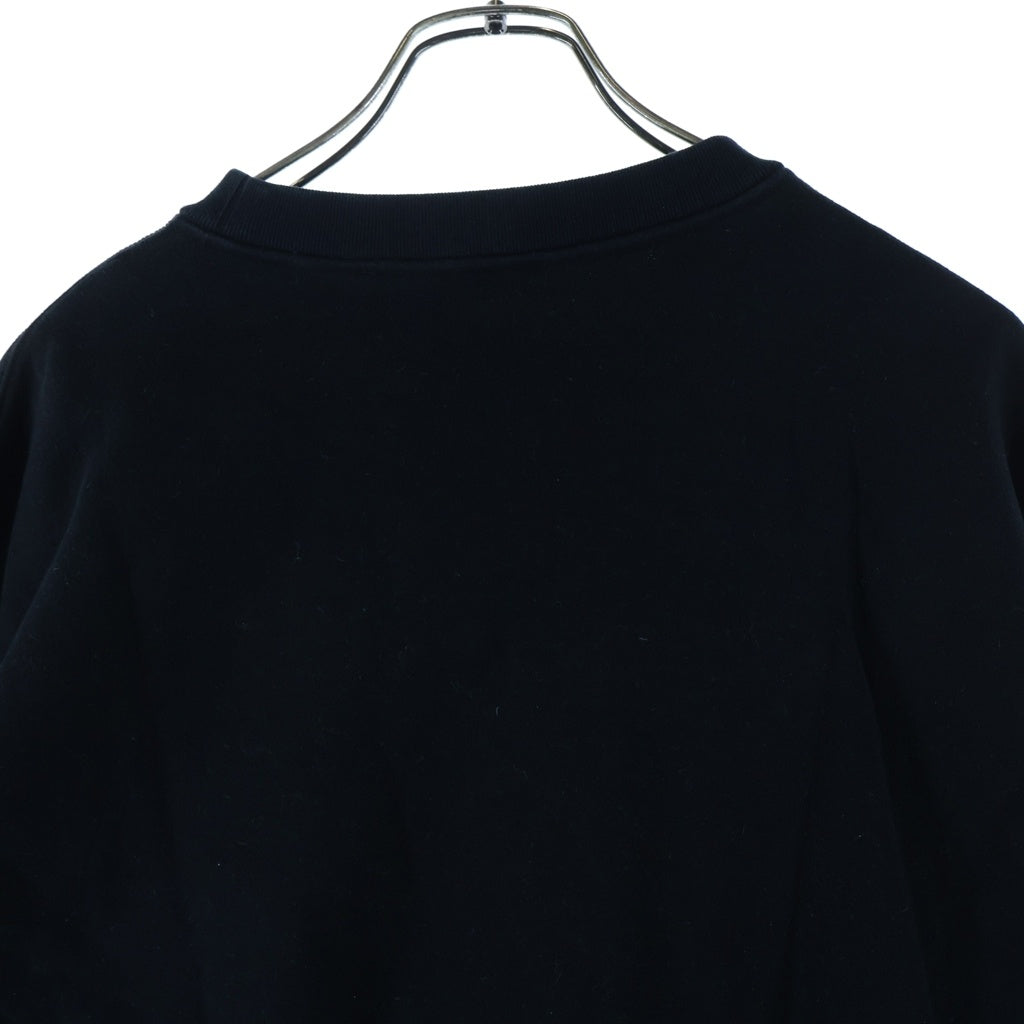 MONCLER(モンクレール) MAGLIA GIROCOLLO ナイロン切替 クルーネックスウェットトレーナー ブラック D209U8000950