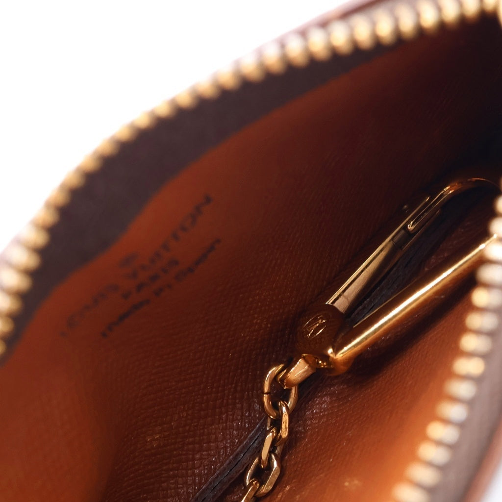LOUIS VUITTON(ルイヴィトン) モノグラム ポシェットクレ ジップ コインケース ブラウン M62650