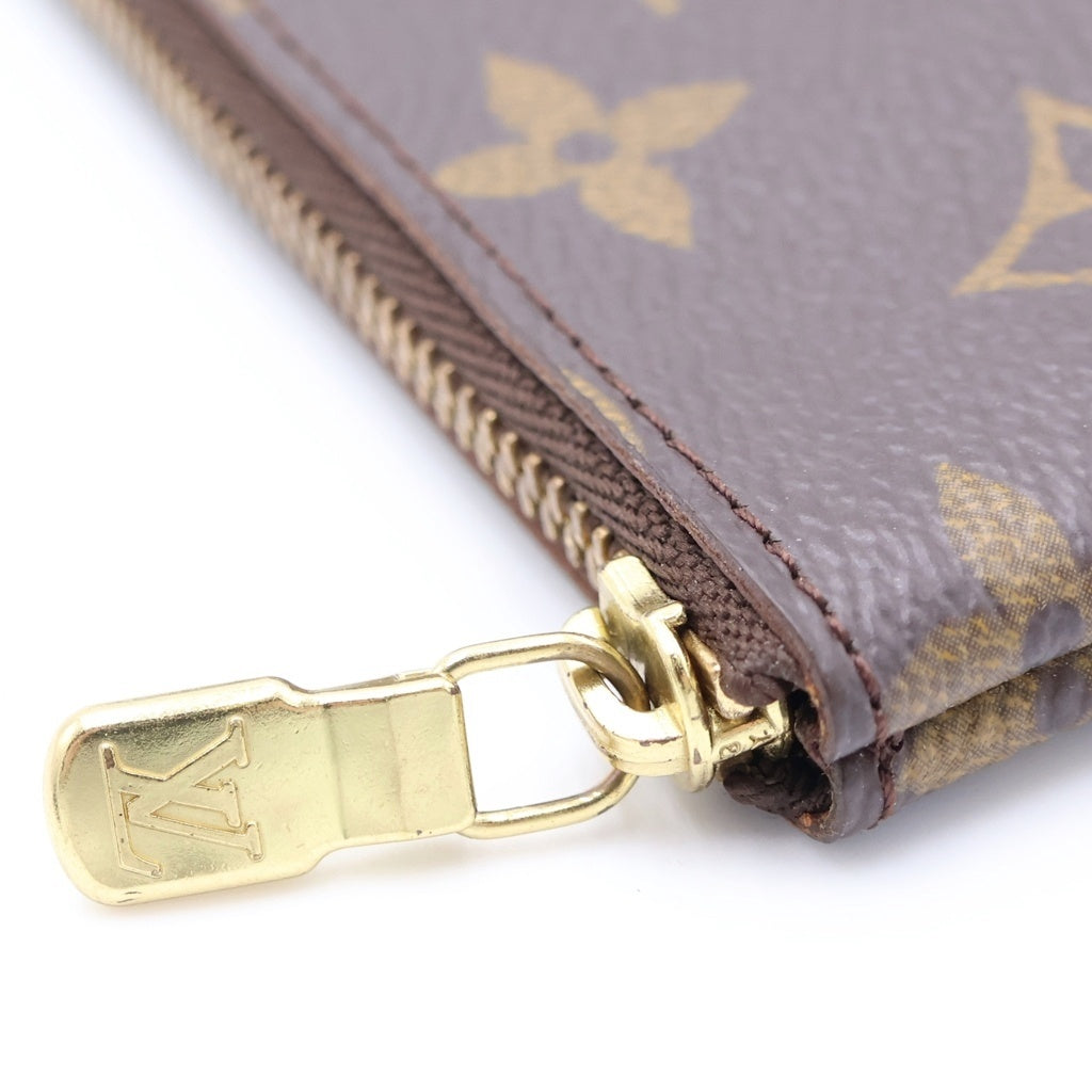 LOUIS VUITTON(ルイヴィトン) モノグラム ポシェットクレ ジップ コインケース ブラウン M62650