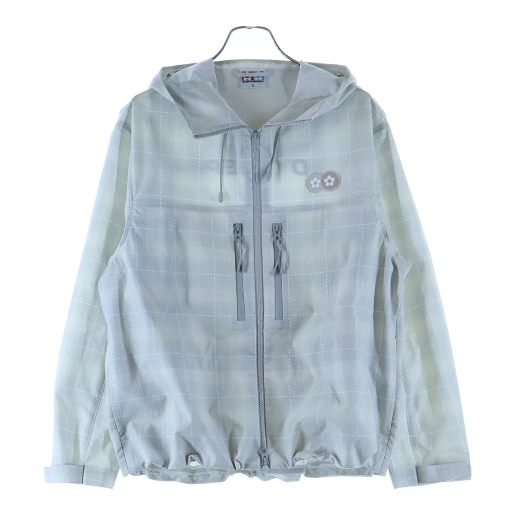 VANDY THE PINK(バンディーザピンク) 26SS Plaid Windbreaker Jacket VD5058-104 プレイド ウィンドウブレーカー ナイロンジャケット グレー
