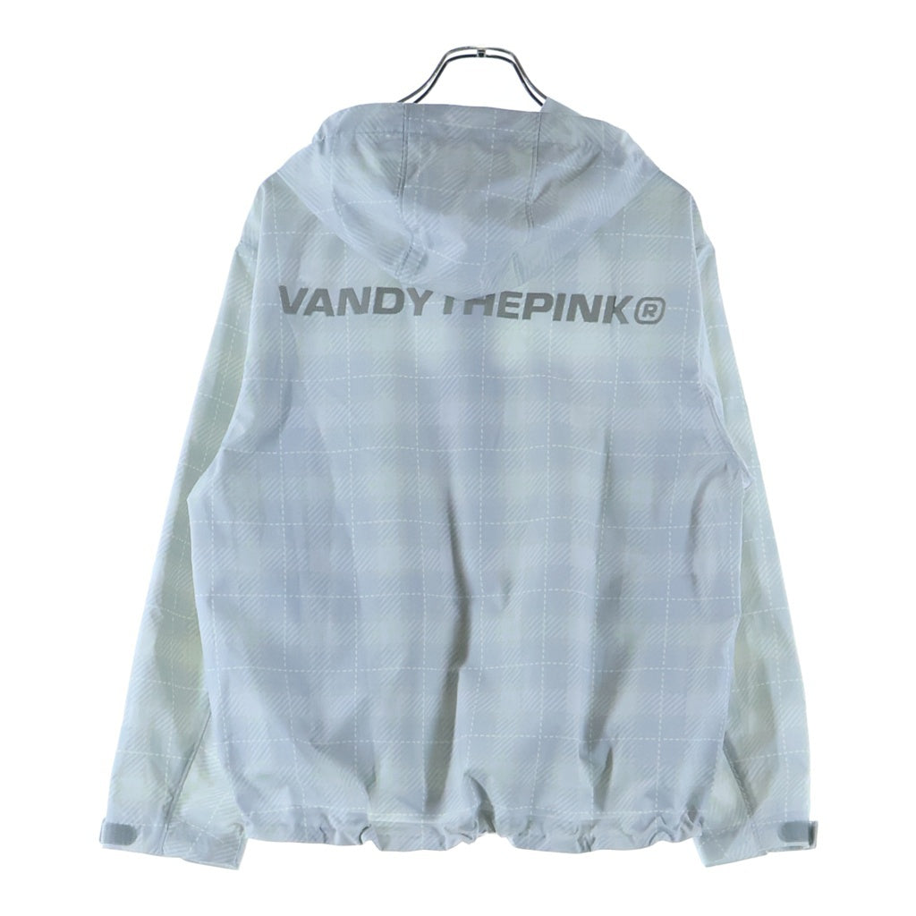 VANDY THE PINK(バンディーザピンク) 26SS Plaid Windbreaker Jacket VD5058-104 プレイド ウィンドウブレーカー ナイロンジャケット グレー