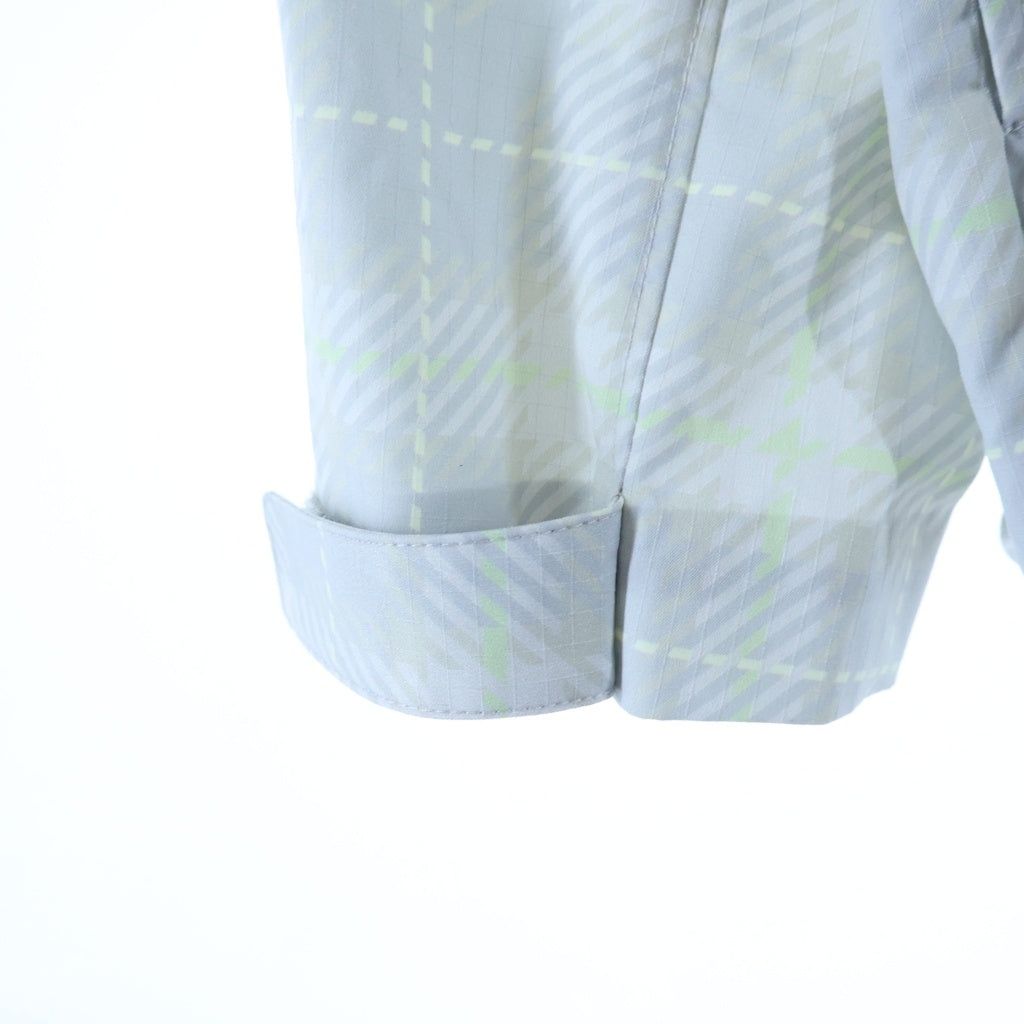 VANDY THE PINK(バンディーザピンク) 26SS Plaid Windbreaker Jacket VD5058-104 プレイド ウィンドウブレーカー ナイロンジャケット グレー