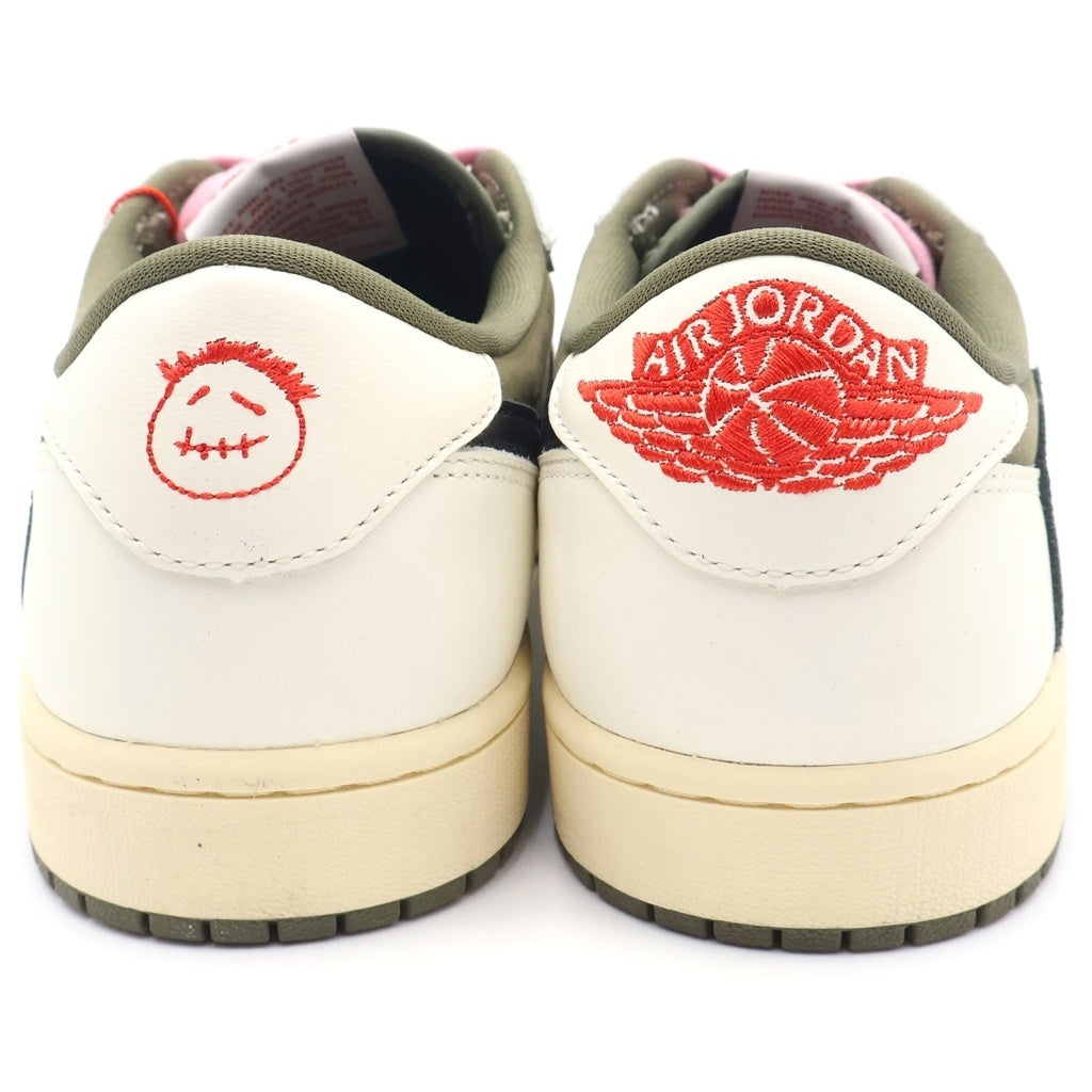 NIKE(ナイキ) ×TRAVIS SCOTT AIR JORDAN 1 LOW OG トラヴィススコット エアジョーダン 1 リバース オリーブ ローカットスニーカー US9/27cm DM7866-200