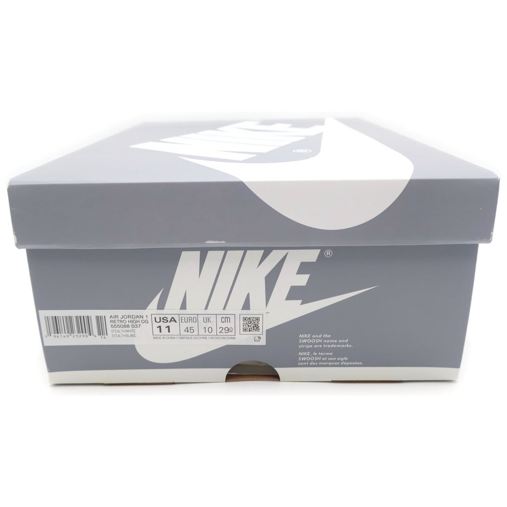 NIKE(ナイキ) AIR JORDAN1 RETRO HIGH OG STEALTH 555088-037 エアジョーダン 1 ステルス ハイカットスニーカー グレー/ホワイト US11/29cm