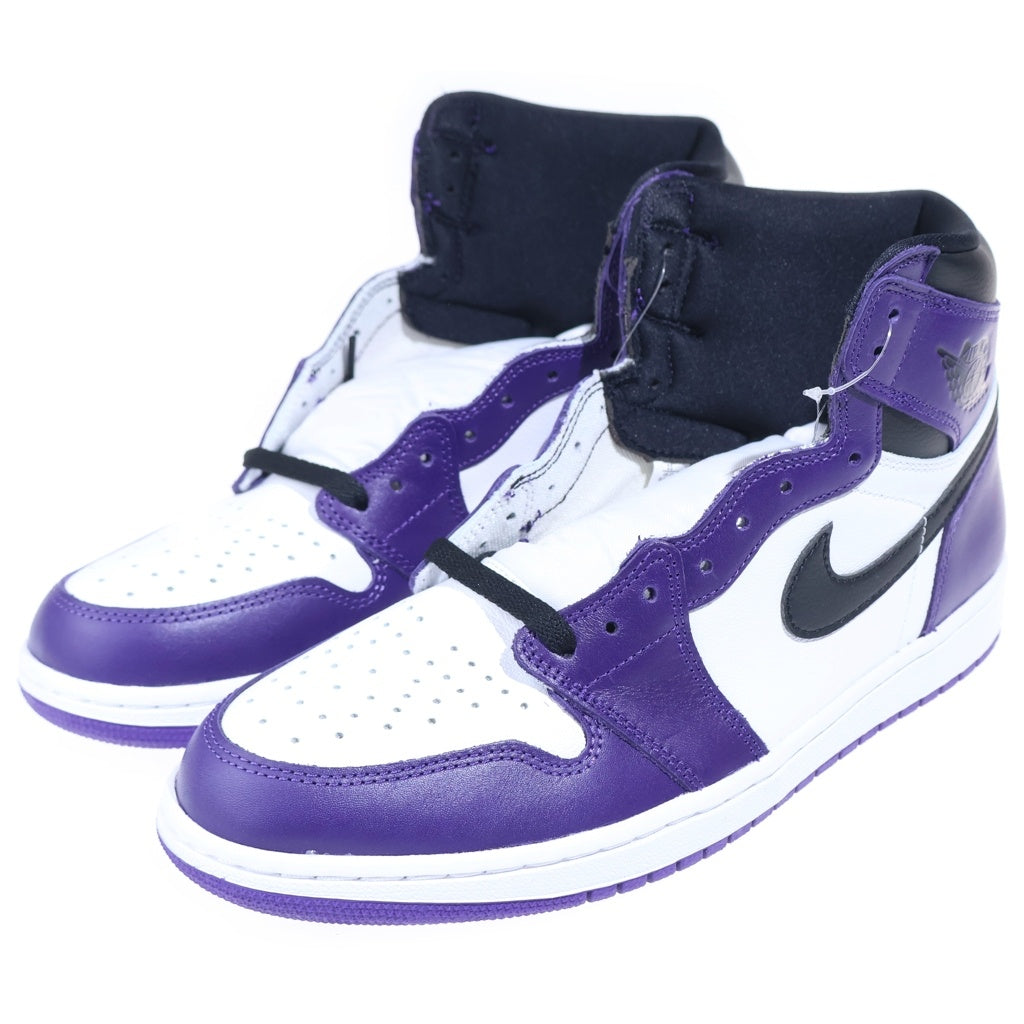NIKE(ナイキ) AIR JORDAN 1 RETRO HIGH OG COURT PURPLE 555088-500 エアジョーダン1 レトロ ハイ コート パープル ハイカットスニーカー ホワイト/パープル US11/29cm