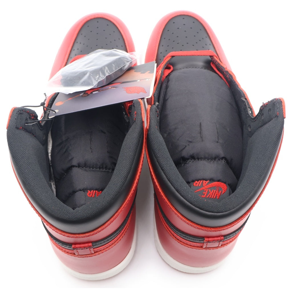 NIKE(ナイキ) AIR JORDAN 1 HIGH 85 VARSITY RED BQ4422-600 エアジョーダン 1 ハイ 85 バーシティレッド ハイカットスニーカー ブラック/レッド US11/29cm