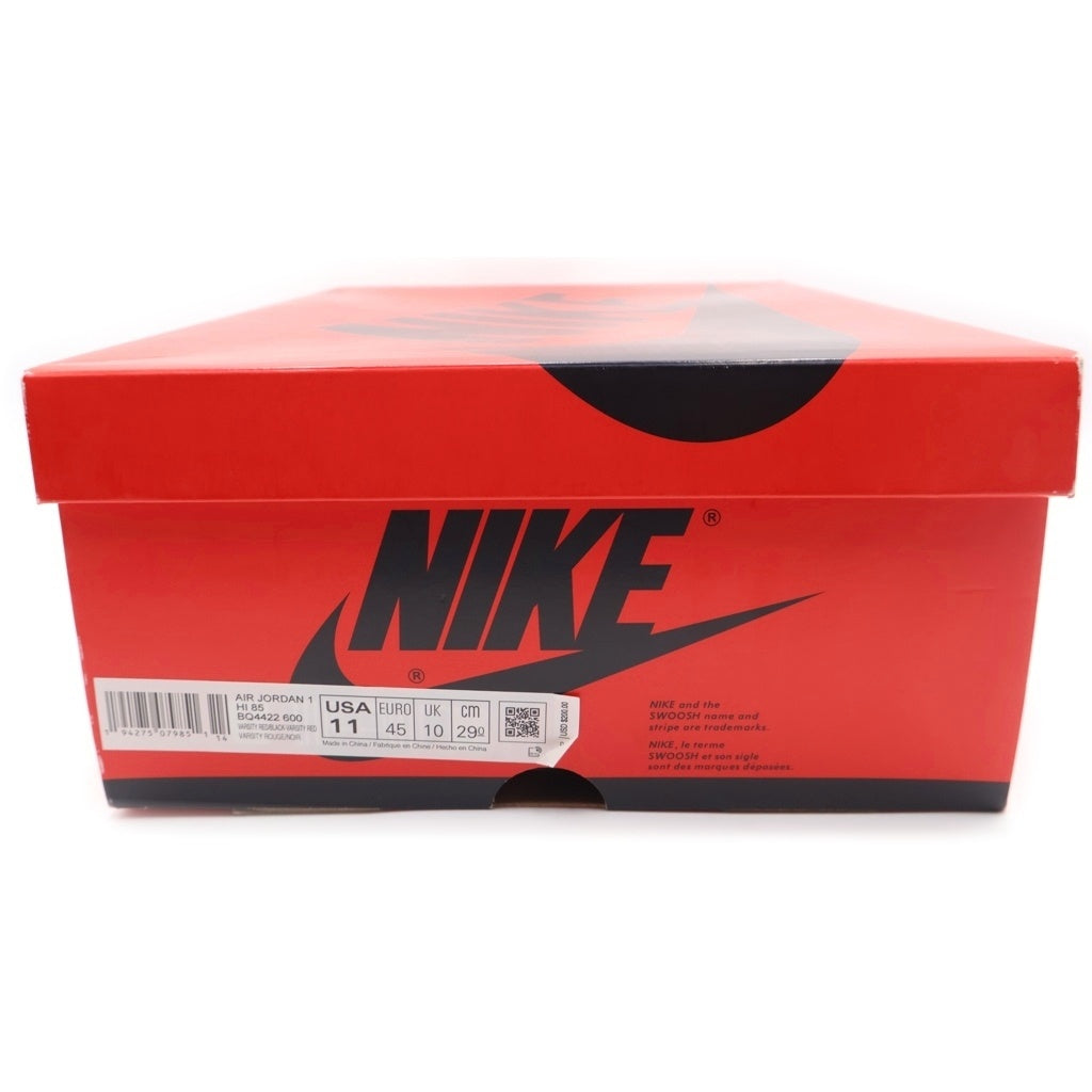 NIKE(ナイキ) AIR JORDAN 1 HIGH 85 VARSITY RED BQ4422-600 エアジョーダン 1 ハイ 85 バーシティレッド ハイカットスニーカー ブラック/レッド US11/29cm