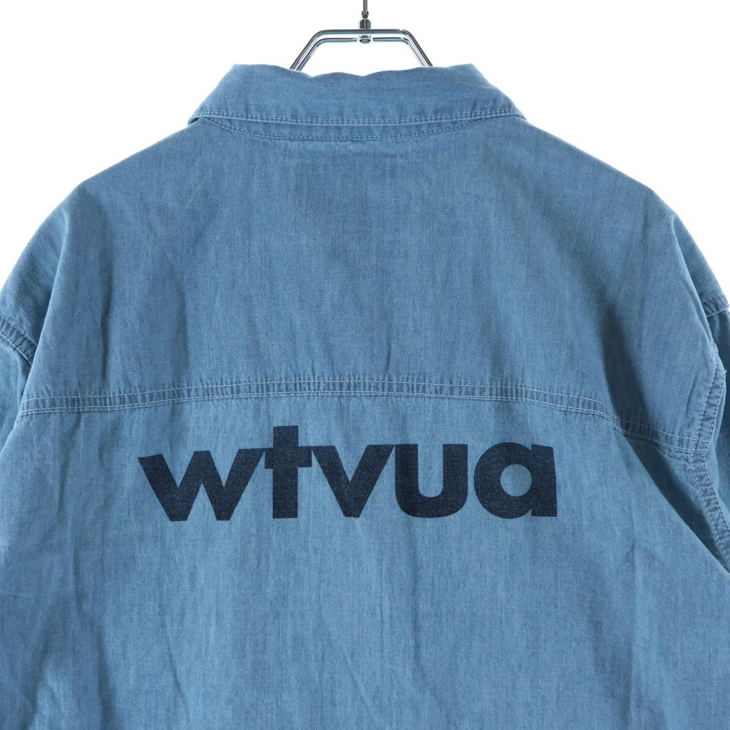 WTAPS(ダブルタップス) CB LS COTTON. CHAMBRAY バイオブリーチ加工