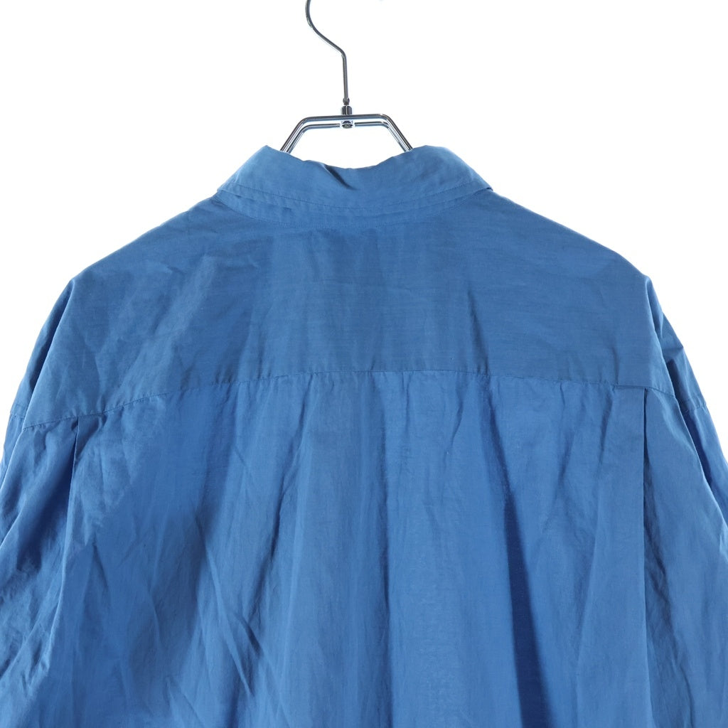 MARKAWARE(マーカウェア) HUGE SHIRT SOKTAS ORGANIC COTTON POPLIN テントシャツ 長袖シャツ ブルー A22C-03SH01C