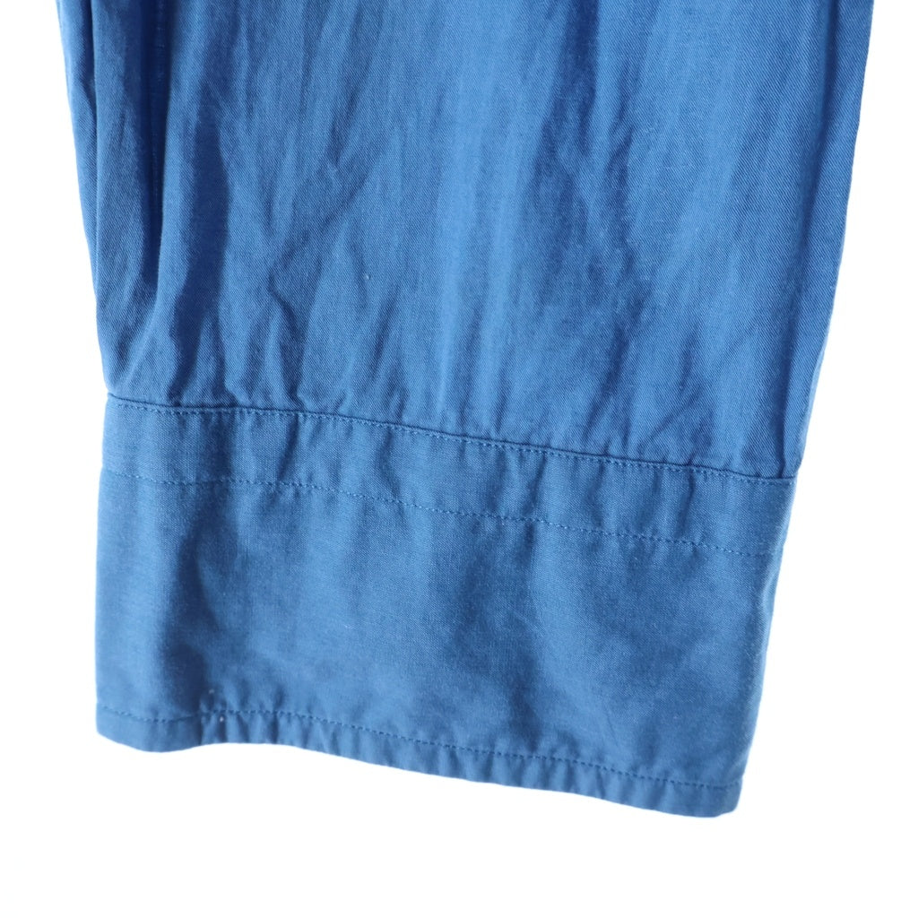 MARKAWARE(マーカウェア) HUGE SHIRT SOKTAS ORGANIC COTTON POPLIN テントシャツ 長袖シャツ ブルー A22C-03SH01C
