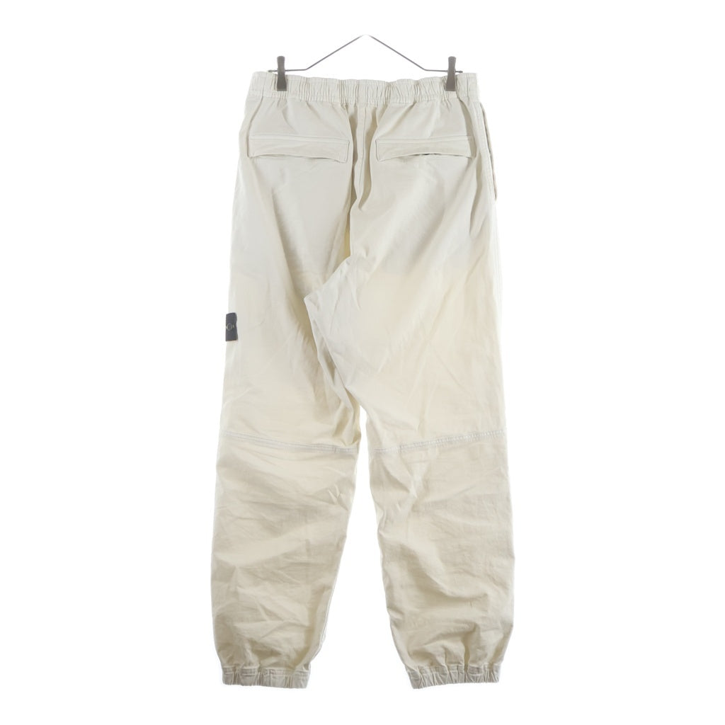 STONE ISLAND(ストーンアイランド) STRETCH ORGANIC BROKEN TWILL COTTON OLD EFFECT ストレッチオーガニック ブロークンツイル コットンオールドエフェクトパンツ ホワイト K2S153100036S00L1