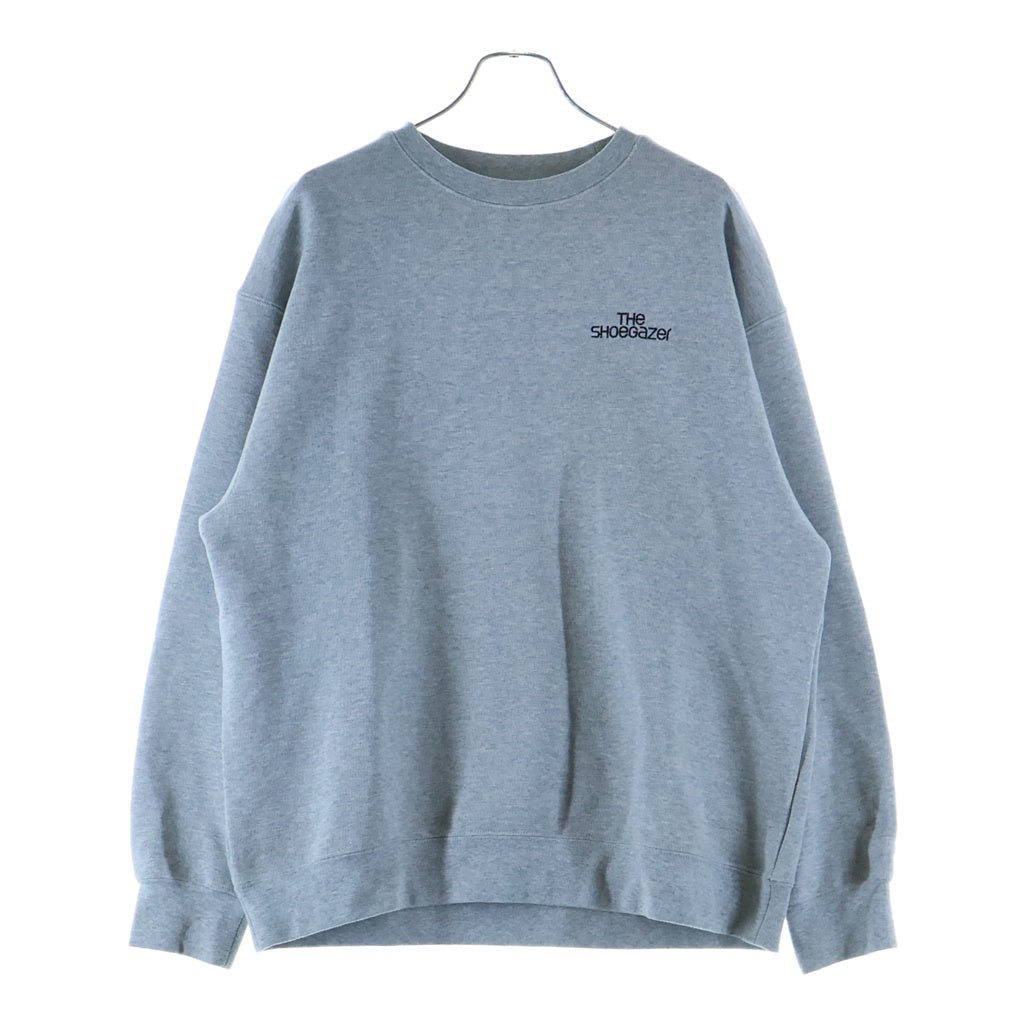 nonnative(ノンネイティブ) ×THE SHOEGAZER CREW NECK SWEAT シューゲイザー ロゴ刺繍 クルーネックスウェットトレーナー グレー