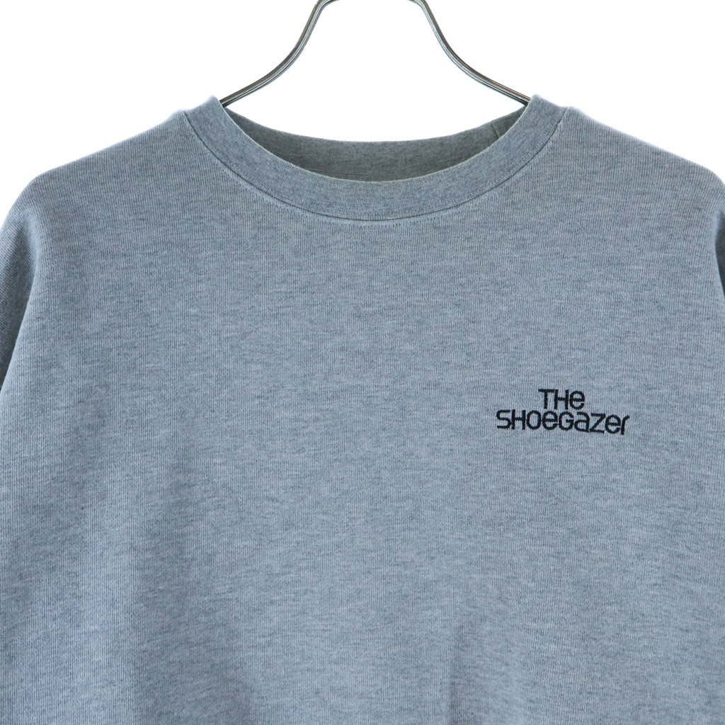 nonnative(ノンネイティブ) ×THE SHOEGAZER CREW NECK SWEAT シューゲイザー ロゴ刺繍 クルーネックスウェットトレーナー グレー