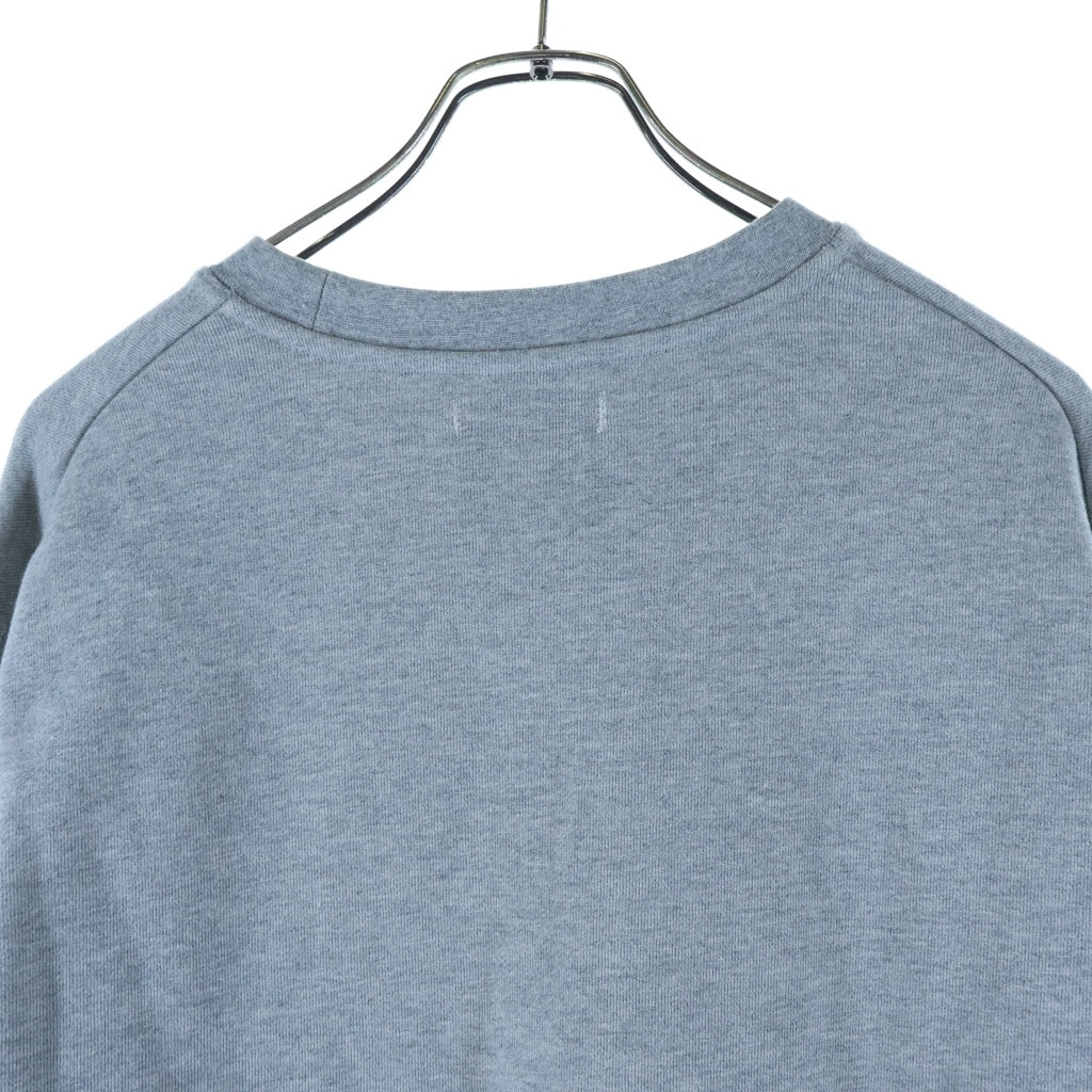nonnative(ノンネイティブ) ×THE SHOEGAZER CREW NECK SWEAT シューゲイザー ロゴ刺繍 クルーネックスウェットトレーナー グレー