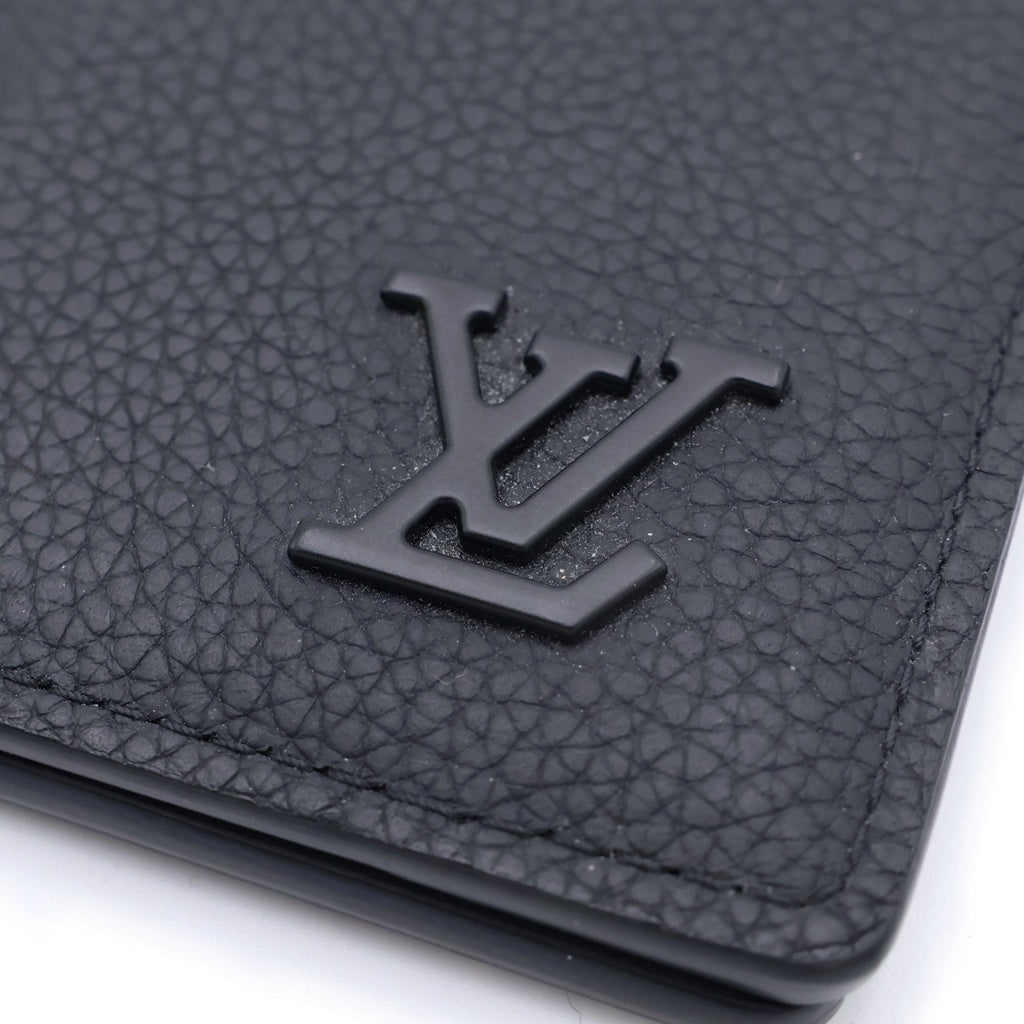LOUIS VUITTON(ルイヴィトン) アエログラム オーガナイザー・ドゥ・ポッシュ レザー カードケース ブラック M25951