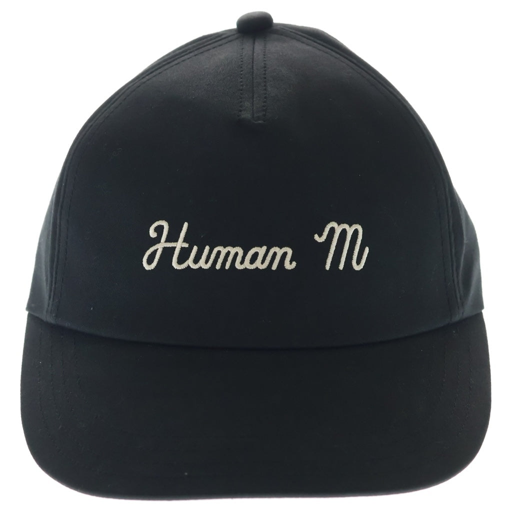 HUMAN MADE(ヒューマンメイド) 5PANEL TWILL CAP ロゴ刺繍 5パネル ベースボールキャップ 帽子 ブラック