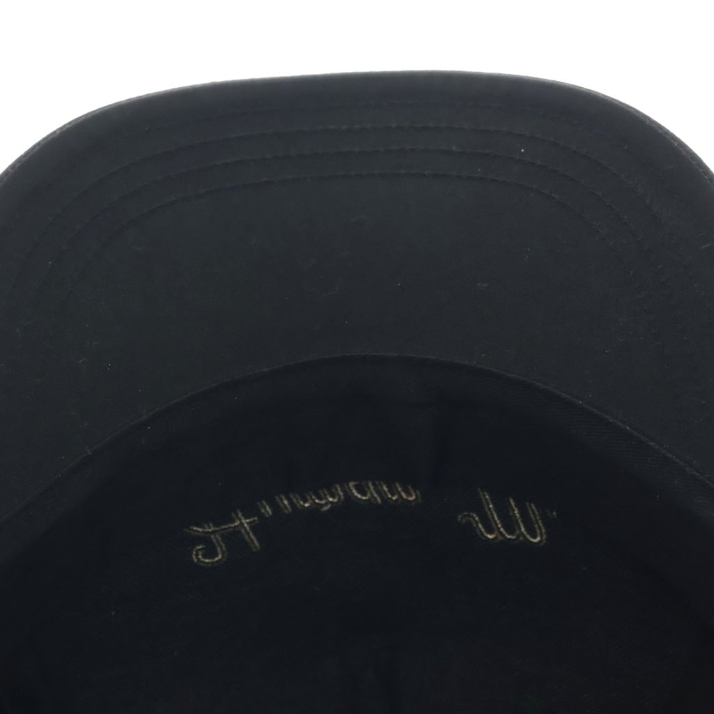 HUMAN MADE(ヒューマンメイド) 5PANEL TWILL CAP ロゴ刺繍 5パネル ベースボールキャップ 帽子 ブラック