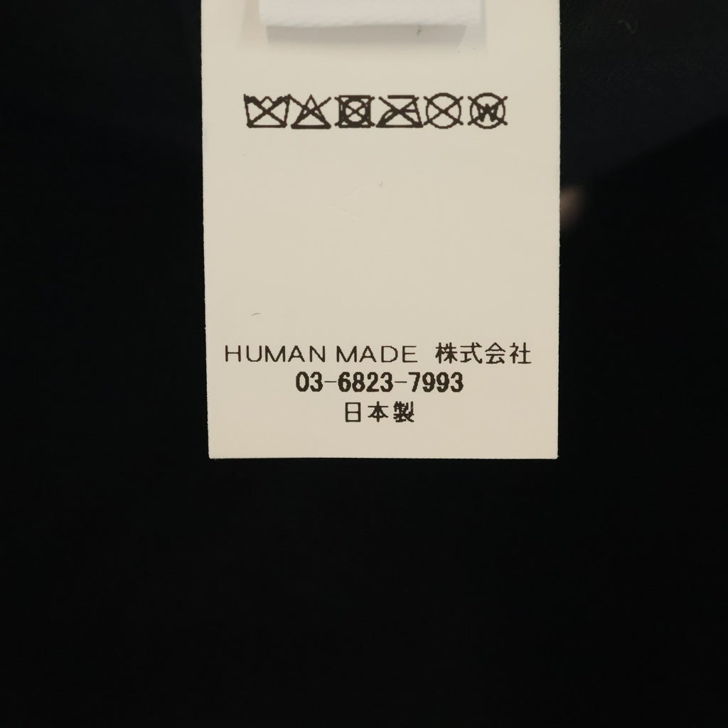 HUMAN MADE(ヒューマンメイド) 5PANEL TWILL CAP ロゴ刺繍 5パネル ベースボールキャップ 帽子 ブラック