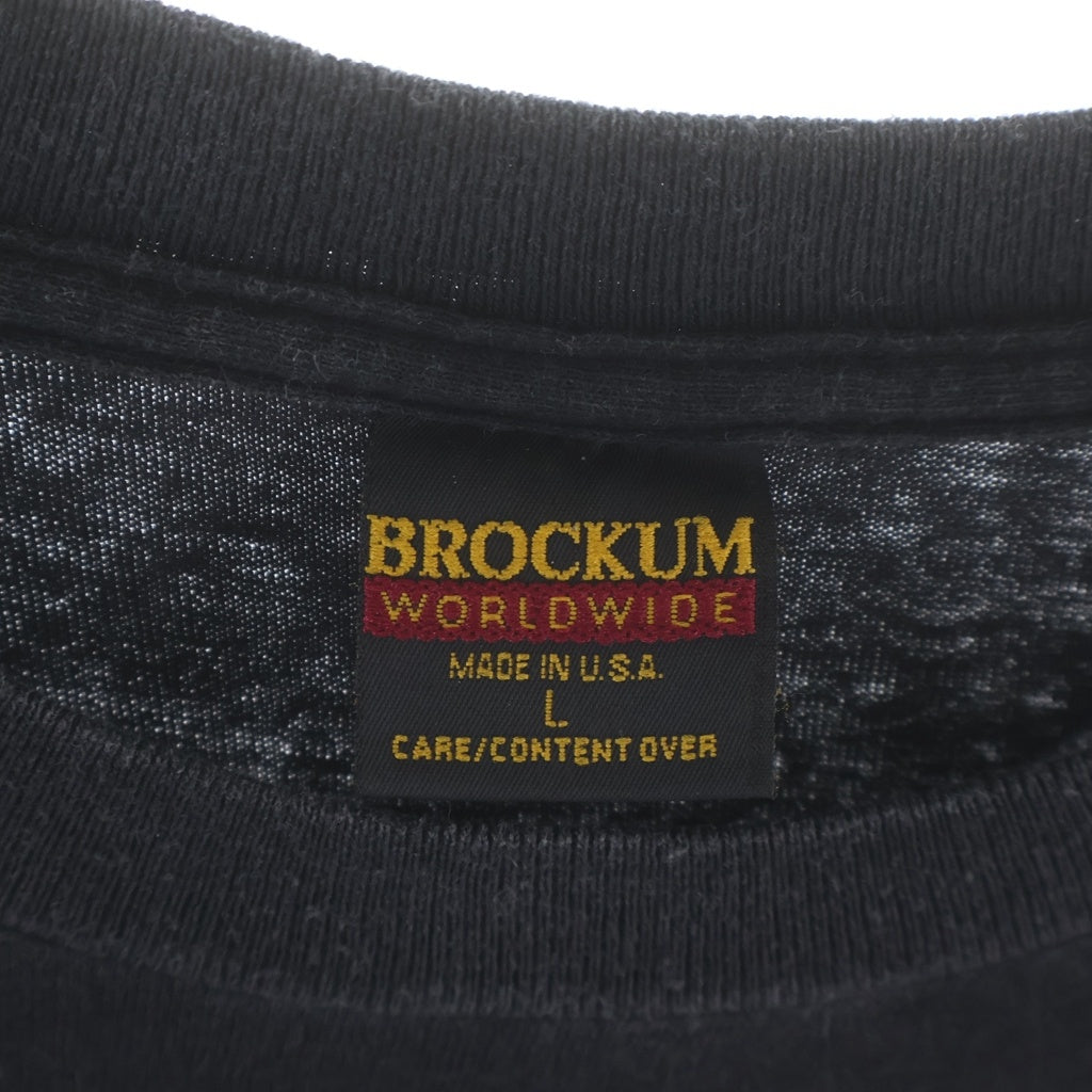 VINTAGE(ヴィンテージ) 90S BON JOVI CROSS ROAD TOUR T-SHIRT ボンジョヴィ クロスロードツアー BROCKUMタグ USA製 袖シングルステッチ 1995コピーライト プリント半袖Tシャツ