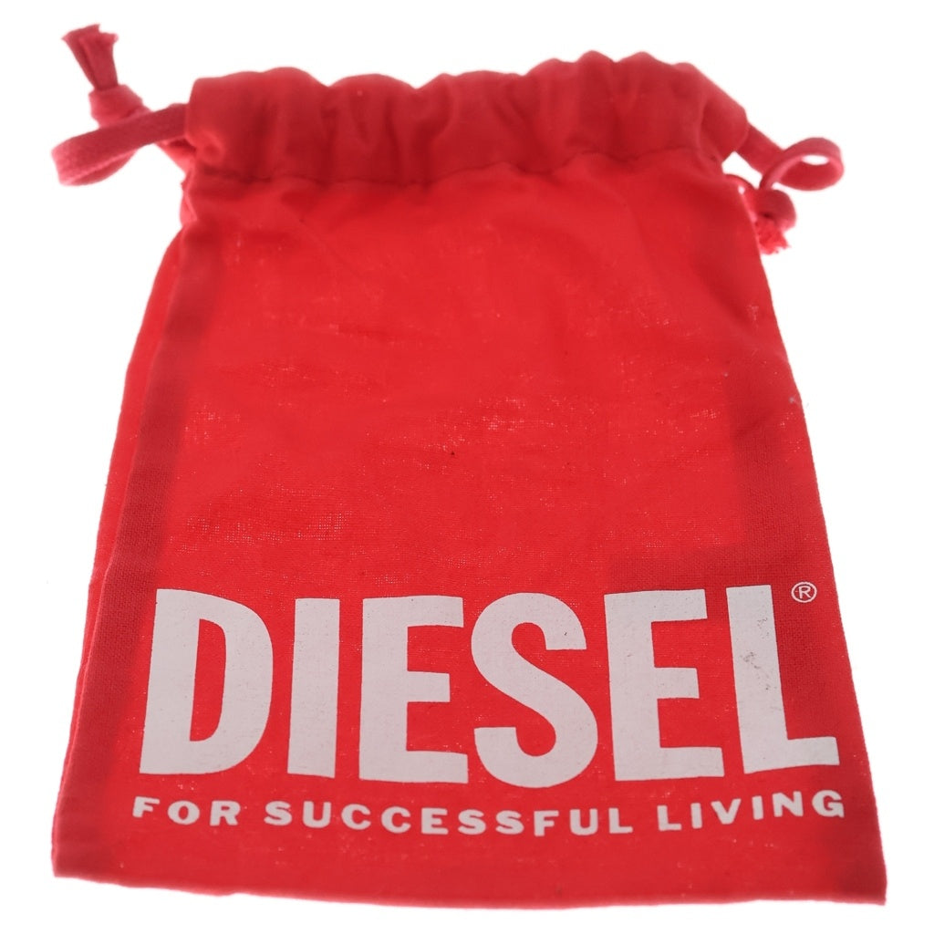 DIESEL(ディーゼル) ロゴブレスレット 喜平チェーン シルバー DX1432
