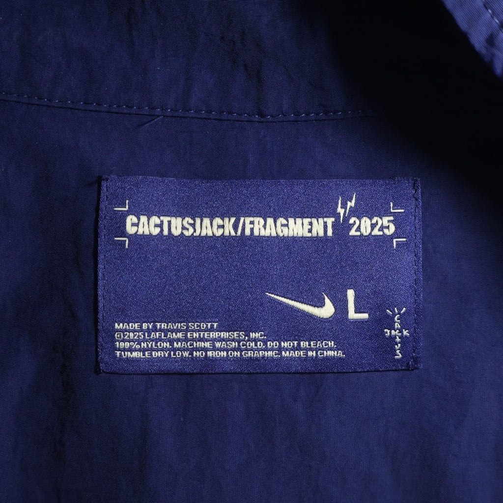 NIKE(ナイキ) × fragment design × カクタスジャック × フラグメント TOKYO WINDBREAKER ZIP JACKET ナイロンジップアップジャケット ISTS-FD-NK-WN01 ネイビー