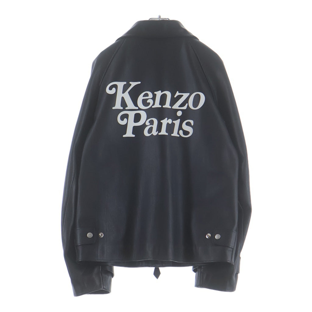 KENZO(ケンゾー) バックロゴプリント ダブルレザージャケット FE58LB1420AA