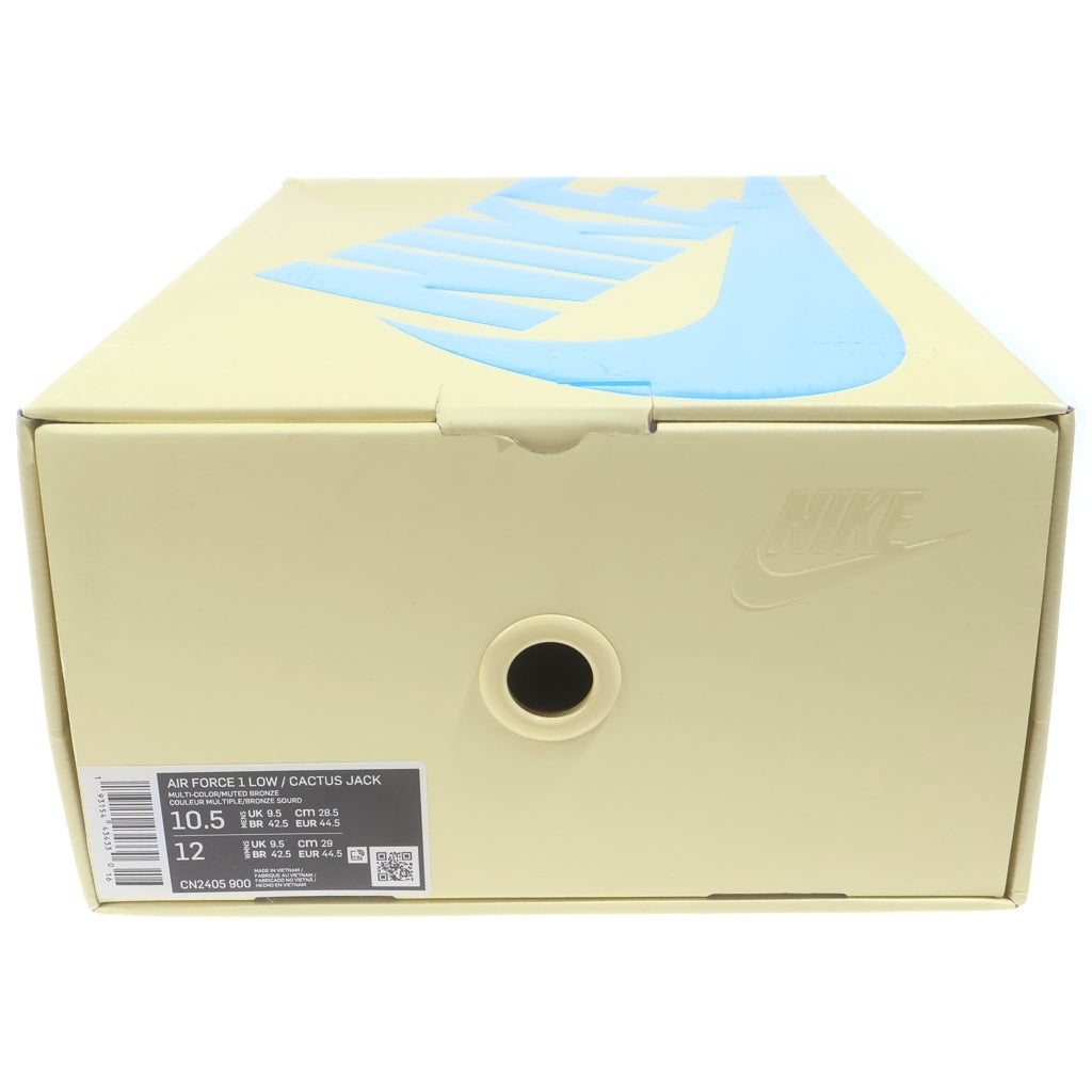 NIKE(ナイキ) × TRAVIS SCOTT AIR FORCE 1 LOW CACTUS JACK エアフォース1 ローカットスニーカー マルチカラー US10.5/28.5CM CN2405-900