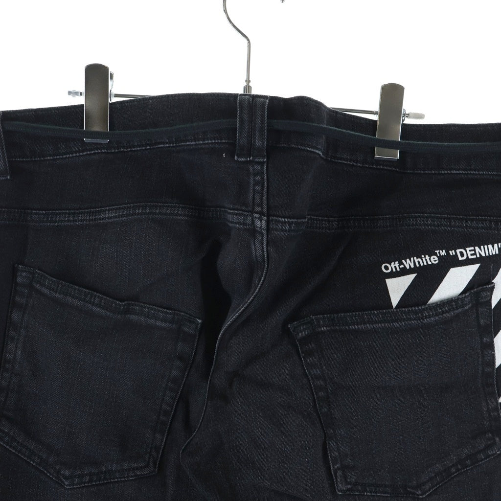OFF-WHITE(オフホワイト) SKINNY REGULAR ロゴプリント スキニー 