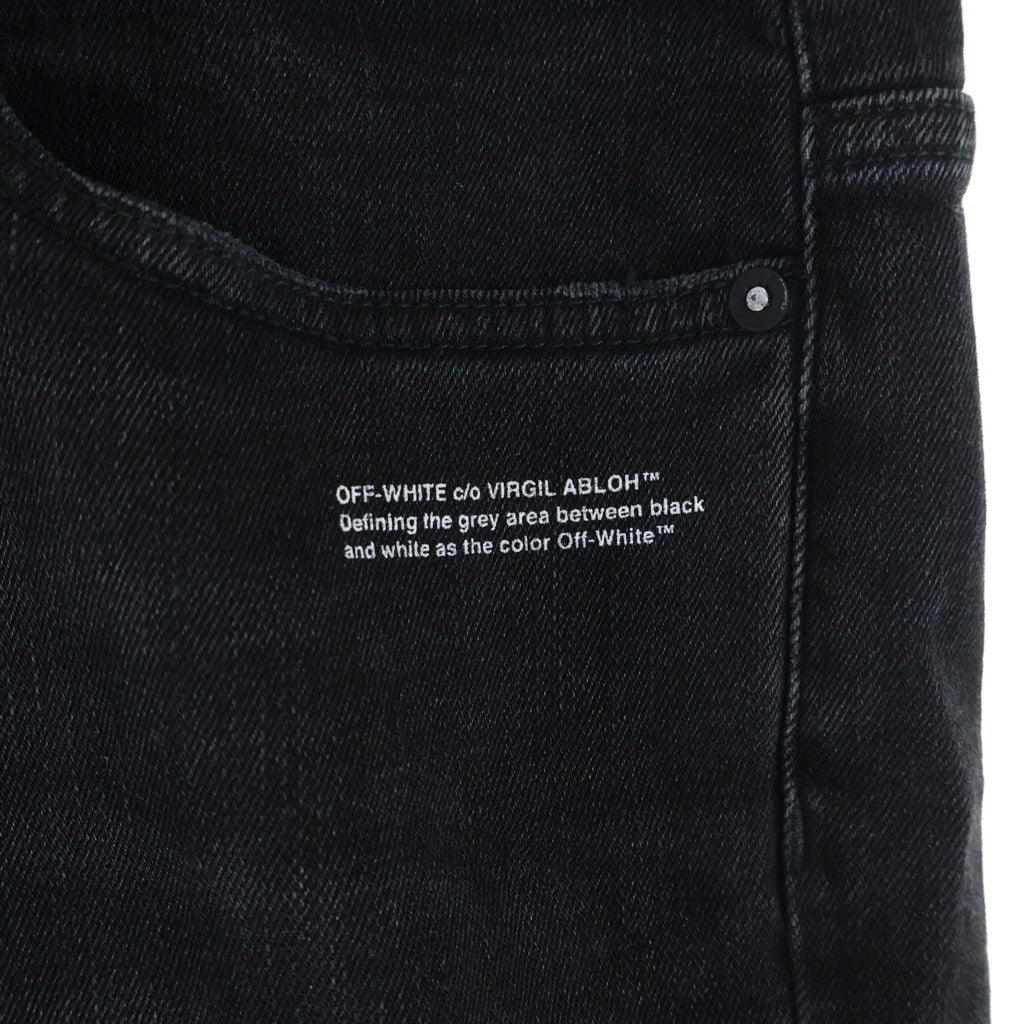 OFF-WHITE(オフホワイト) SKINNY REGULAR ロゴプリント スキニー 